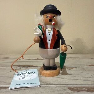 Straco ECHT ERZGEBIRGE 5” Wood Incense Smoker Burner Made in Germany Holzkunst